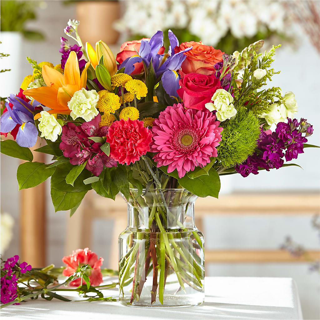 Bold & Bright – A Florist Original – Flowers By Albert, Lowell MA