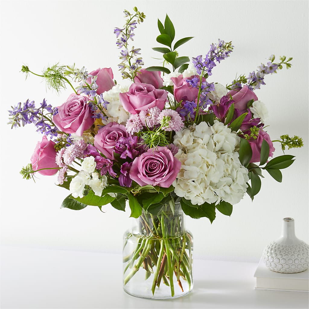 Violet Caress Bouquet – Flowers By Albert, Lowell MA