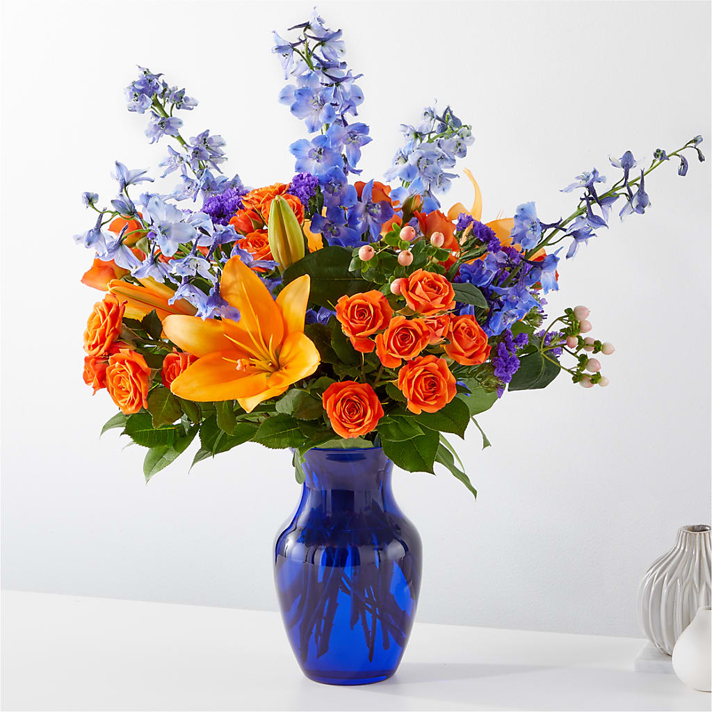 Radiant Citrus Bouquet – Flowers By Albert, Lowell MA