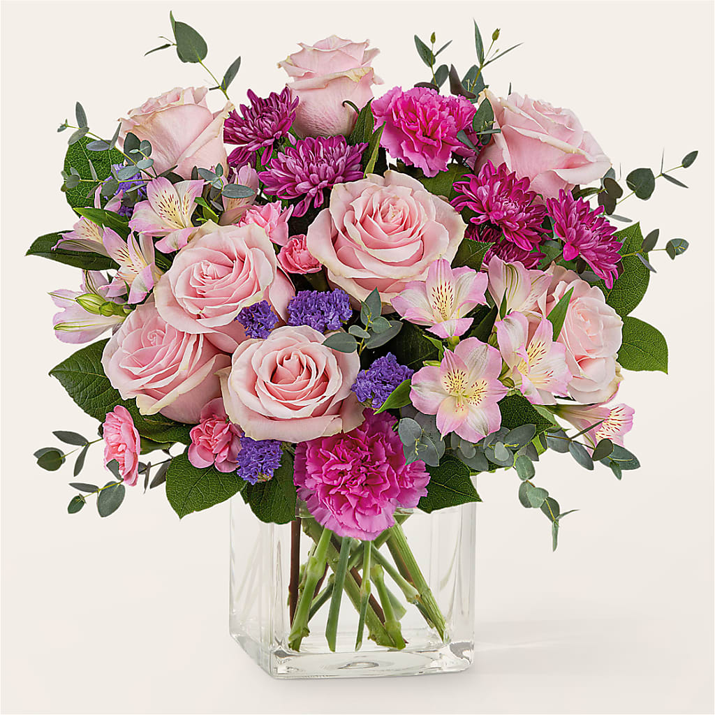 Rosy Radiance Bouquet – Flowers By Albert, Lowell MA