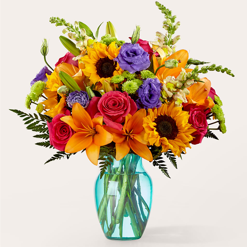 Double Rainbow Bouquet – Flowers By Albert, Lowell MA