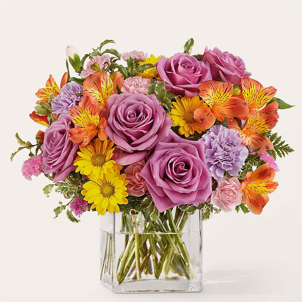 Shades of Happiness Bouquet – Flowers By Albert, Lowell MA