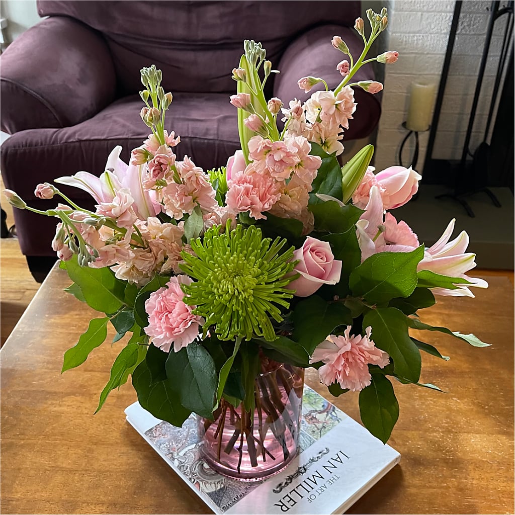 Pretty in Pink Bouquet – Flowers By Albert, Lowell MA