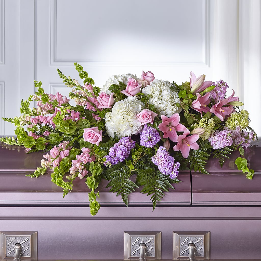 Life's Gratitude Casket Spray – Flowers By Albert, Lowell MA