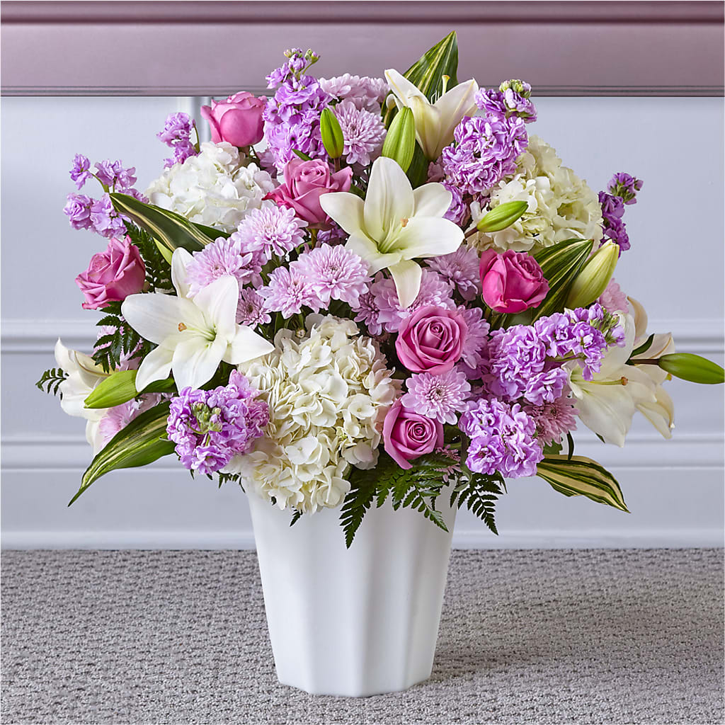 Heaven Sent Floor Basket – Flowers By Albert, Lowell MA
