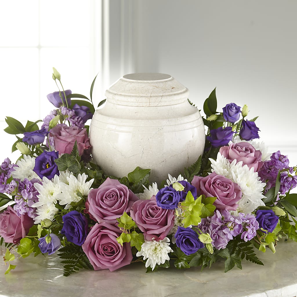 Blooming Sympathy Cremation Adornment – Flowers By Albert, Lowell MA