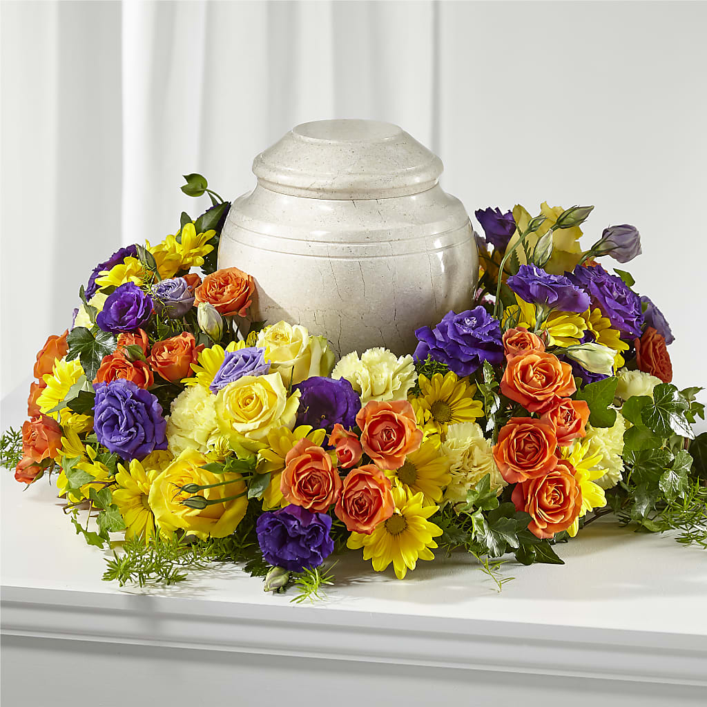 Blossoms of Remembrance Cremation Adornment – Flowers By Albert, Lowell MA