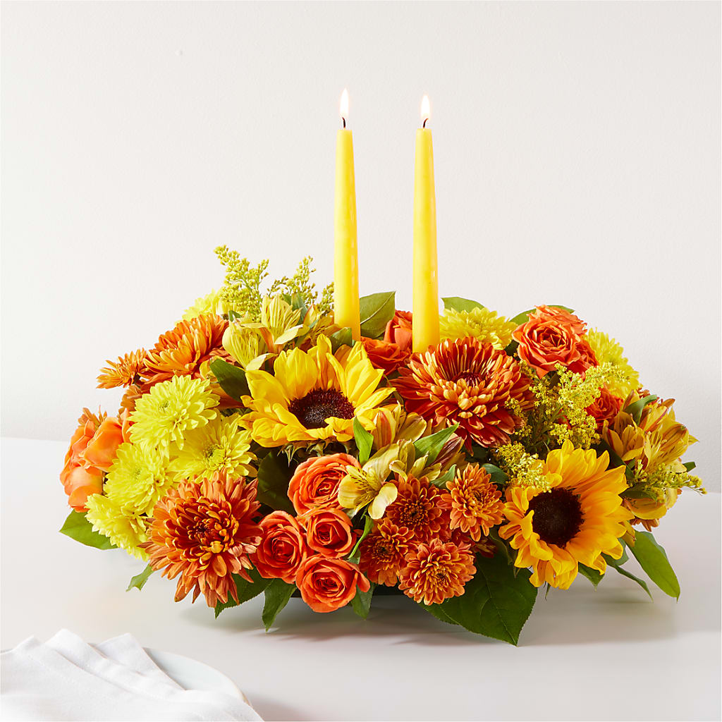 Autumn Harmony Centerpiece – Flowers By Albert, Lowell MA