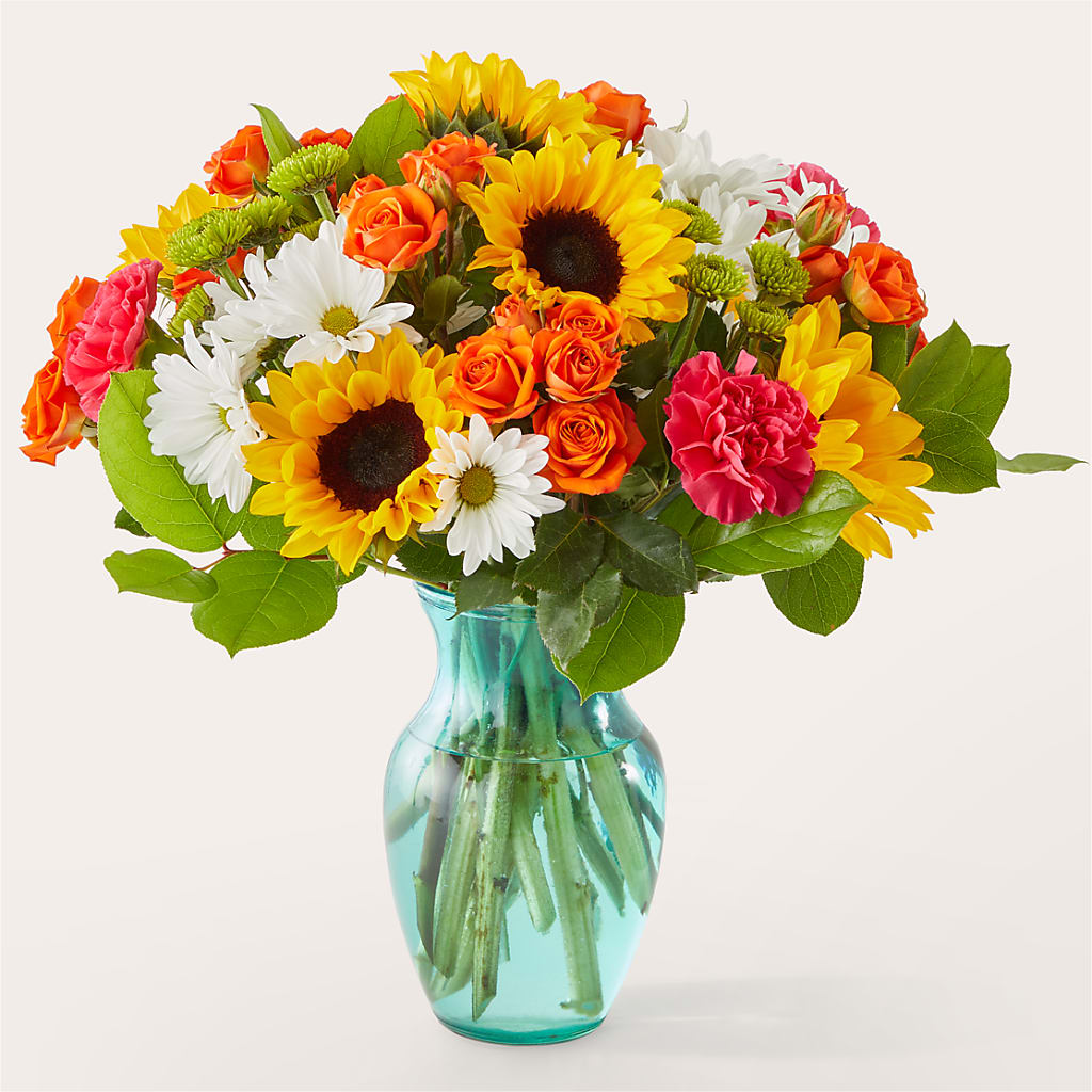 Sun-drenched Blooms Bouquet – Flowers By Albert, Lowell MA