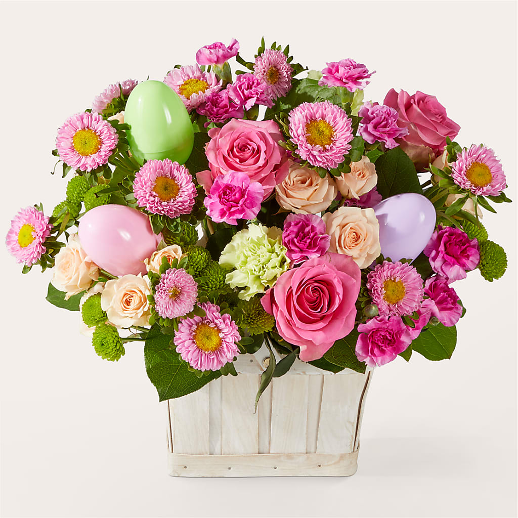 Get Eggcited Basket – Flowers By Albert, Lowell MA