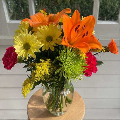 Bold & Bright – A Florist Original –  Flowers By Albert, Lowell MA