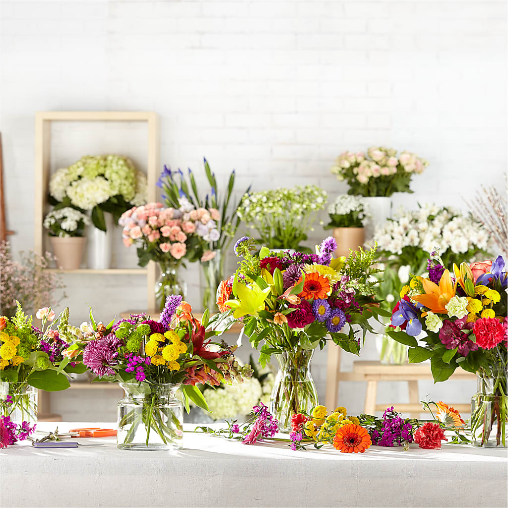 Bold & Bright – A Florist Original –  Flowers By Albert, Lowell MA