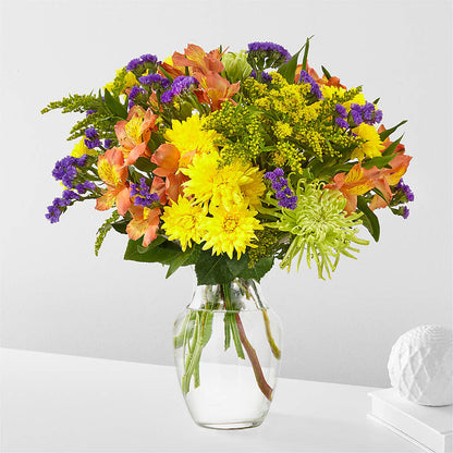 Marmalade Skies Bouquet –  Flowers By Albert, Lowell MA