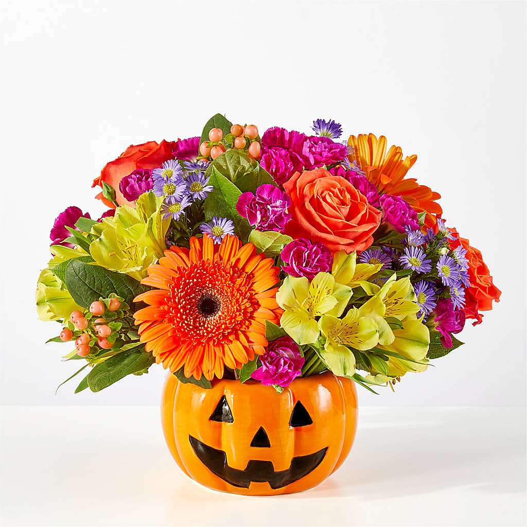 Tricks & Treats Pumpkin –  Flowers By Albert, Lowell MA