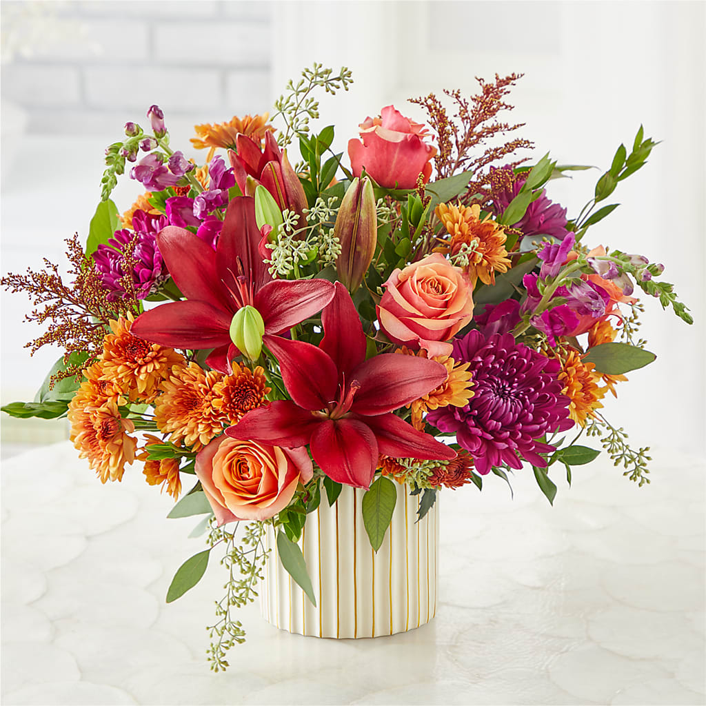 Burgundy Landscape Bouquet –  Flowers By Albert, Lowell MA