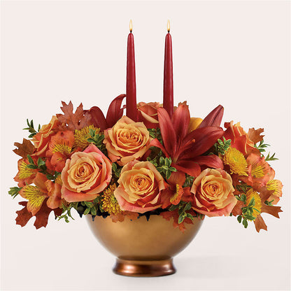 Harvest Table Centerpiece –  Flowers By Albert, Lowell MA