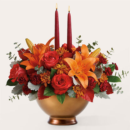 Fruits of Fall Centerpiece –  Flowers By Albert, Lowell MA