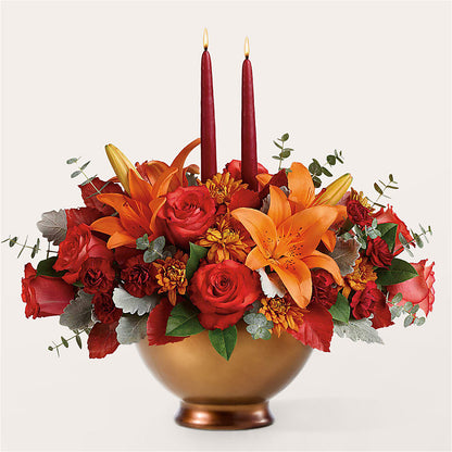 Fruits of Fall Centerpiece –  Flowers By Albert, Lowell MA