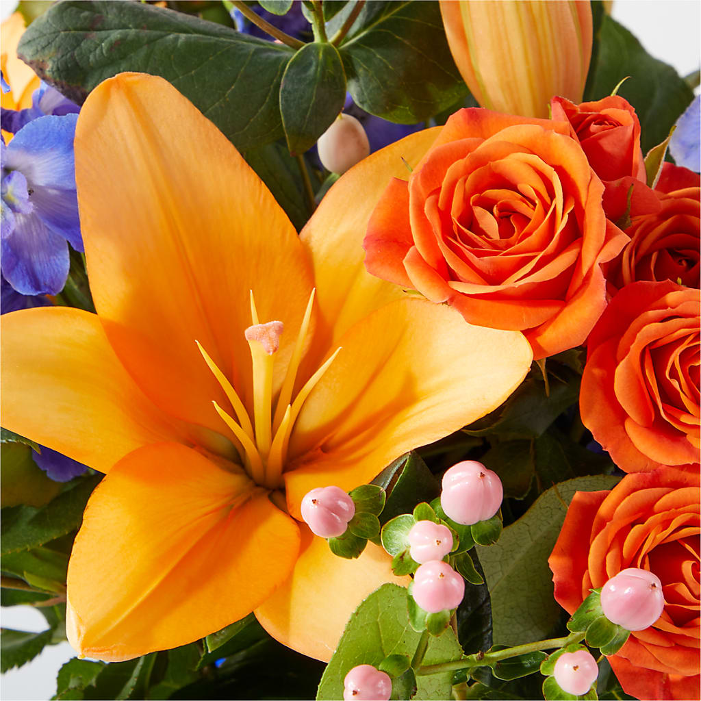 Radiant Citrus Bouquet –  Flowers By Albert, Lowell MA