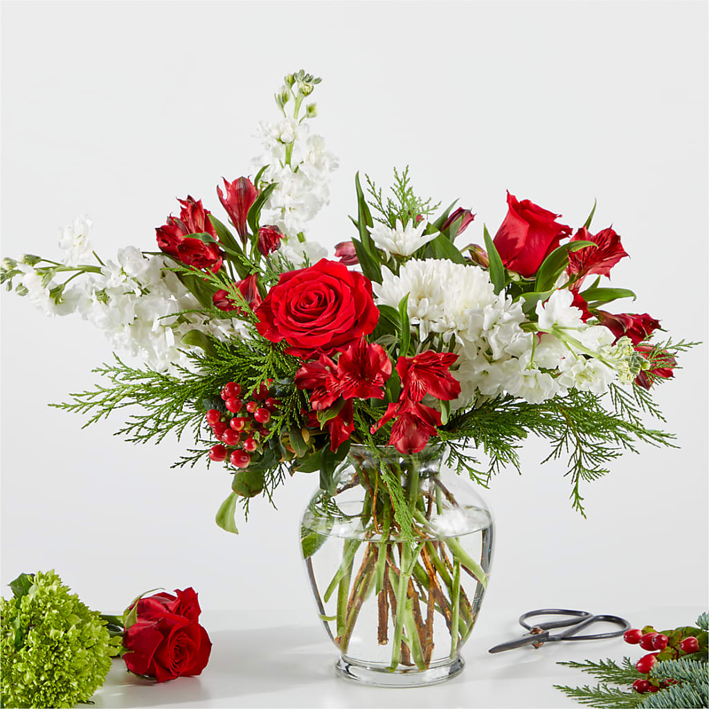 Merry Moment Bouquet – A Florist Original –  Flowers By Albert, Lowell MA