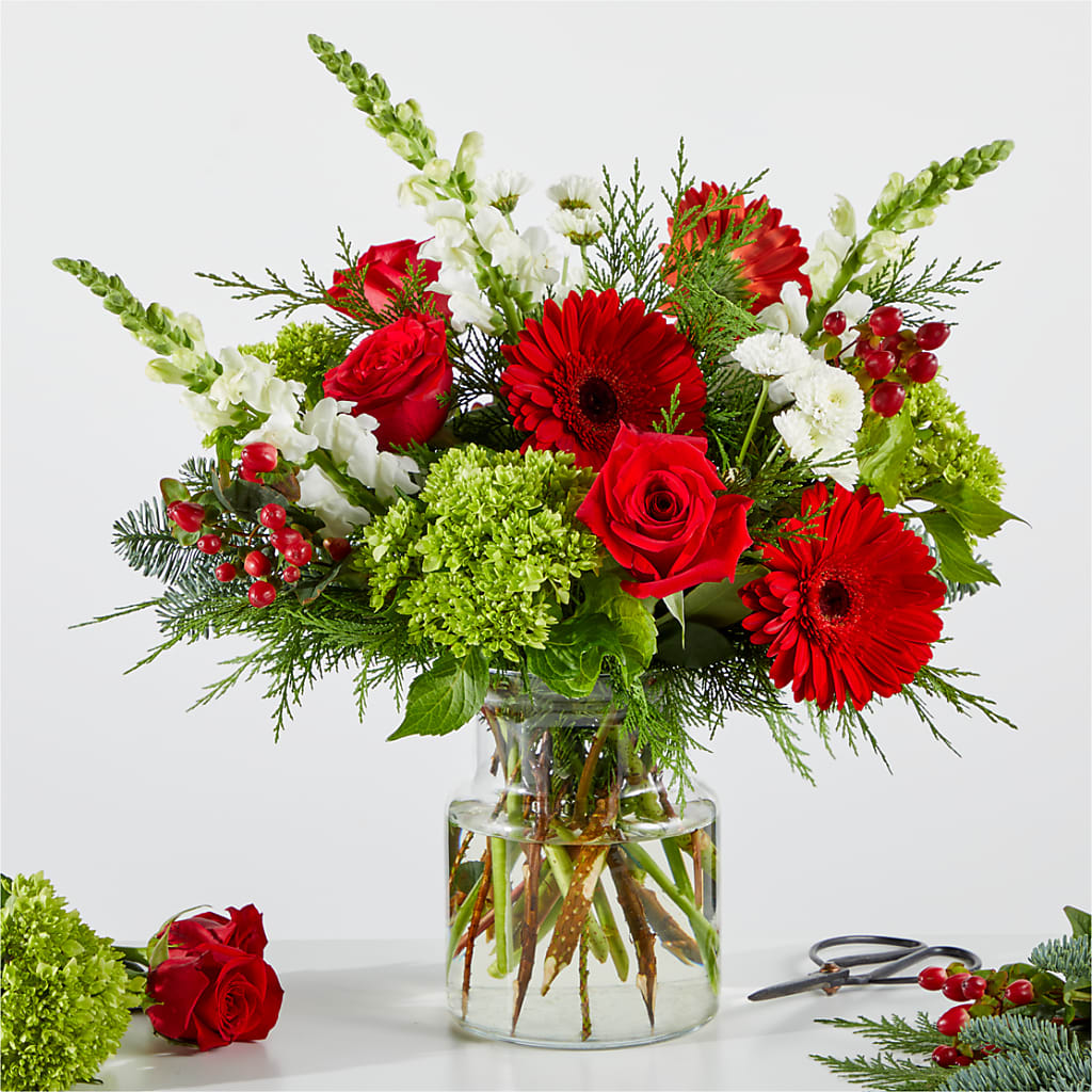 Merry Moment Bouquet – A Florist Original –  Flowers By Albert, Lowell MA