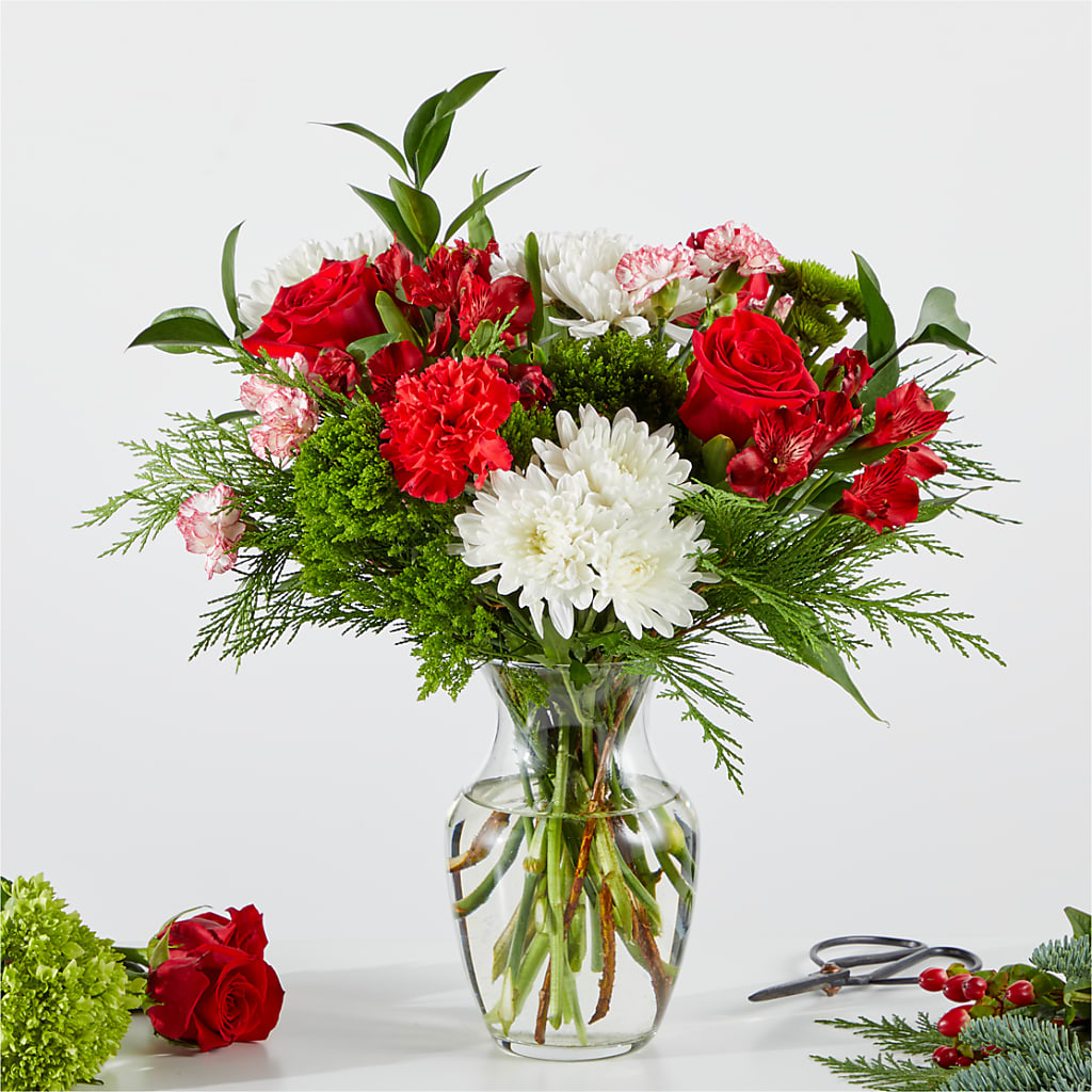 Merry Moment Bouquet – A Florist Original –  Flowers By Albert, Lowell MA