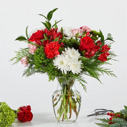 Merry Moment Bouquet – A Florist Original –  Flowers By Albert, Lowell MA
