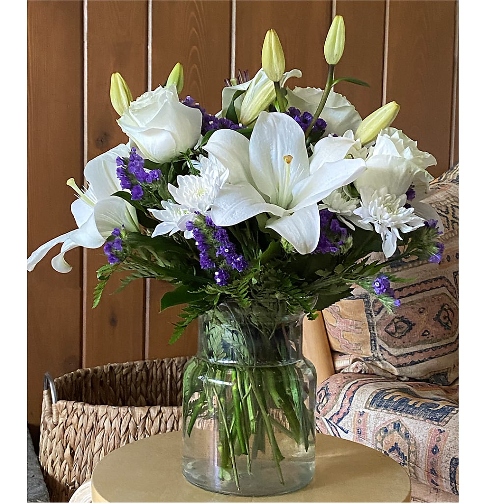 Beyond Blue Bouquet –  Flowers By Albert, Lowell MA