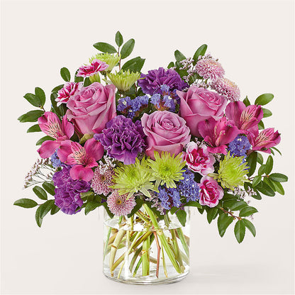 Glass Half Full Bouquet –  Flowers By Albert, Lowell MA
