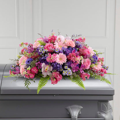Glorious Garden Casket Spray –  Flowers By Albert, Lowell MA