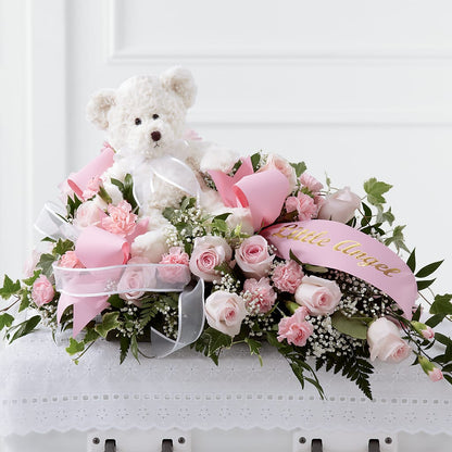 Touch of Sympathy Casket Spray –  Flowers By Albert, Lowell MA