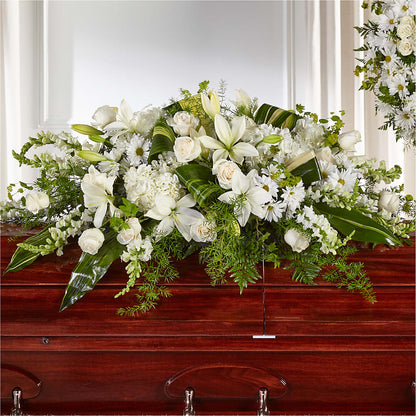 Abundance Casket Spray –  Flowers By Albert, Lowell MA