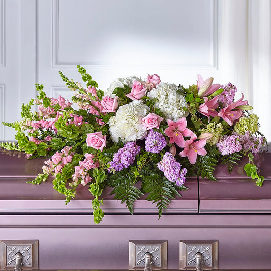 Life's Gratitude Casket Spray –  Flowers By Albert, Lowell MA