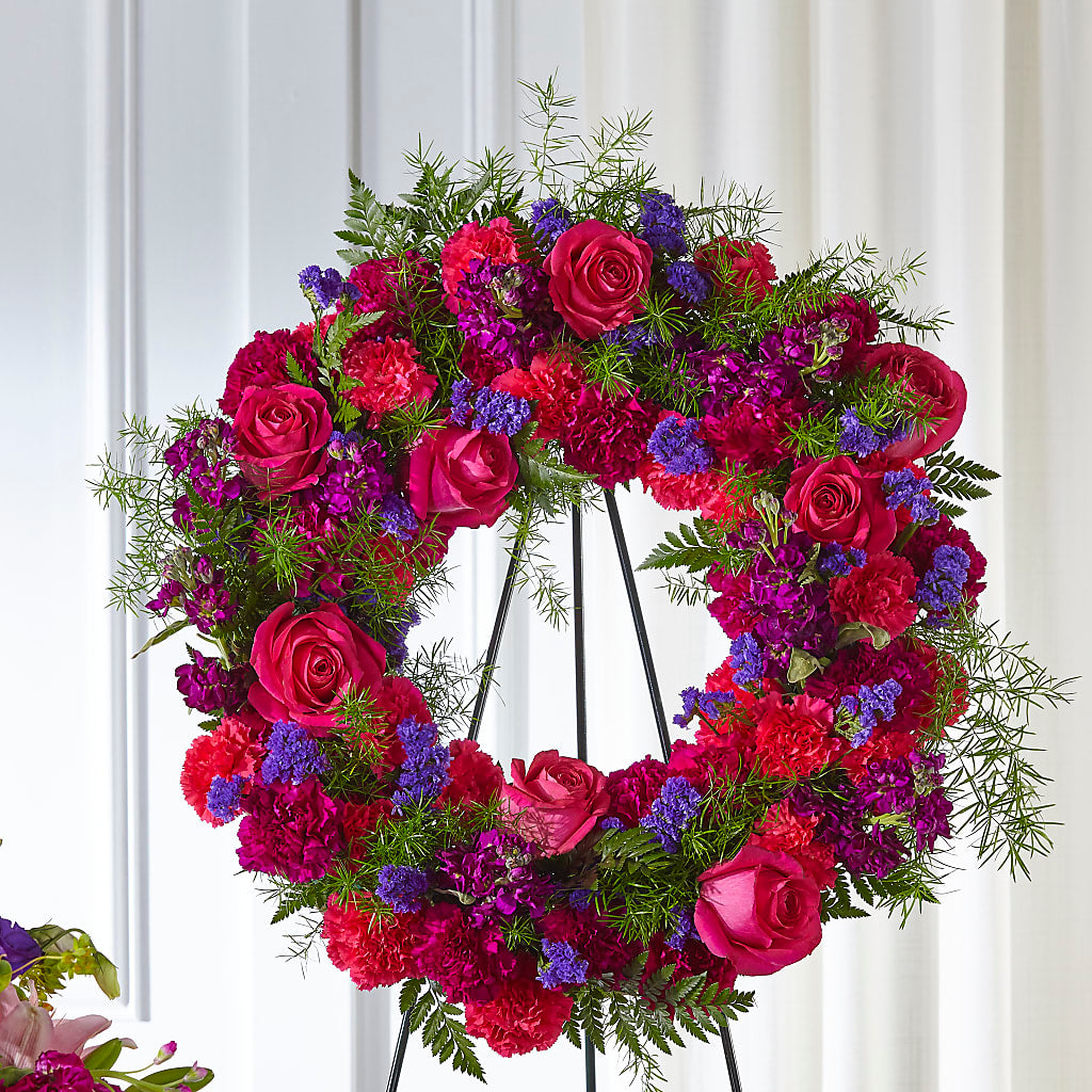 Calming Colors Wreath –  Flowers By Albert, Lowell MA