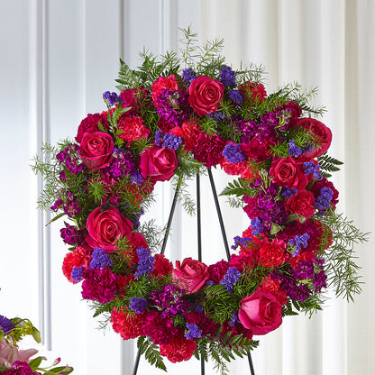 Calming Colors Wreath –  Flowers By Albert, Lowell MA