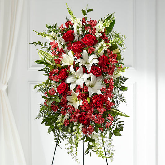 Everlasting Memory Standing Spray –  Flowers By Albert, Lowell MA