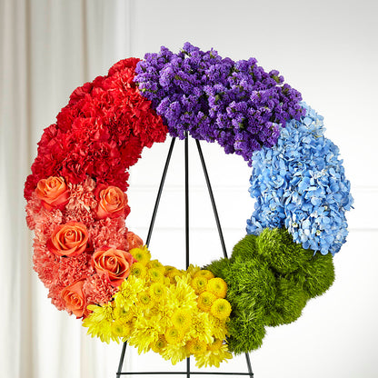 Circle of Love Wreath –  Flowers By Albert, Lowell MA