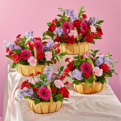 Pink Picnic Basket –  Flowers By Albert, Lowell MA