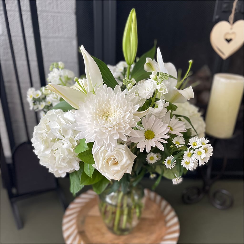 Classic Ivory – A Florist Original –  Flowers By Albert, Lowell MA