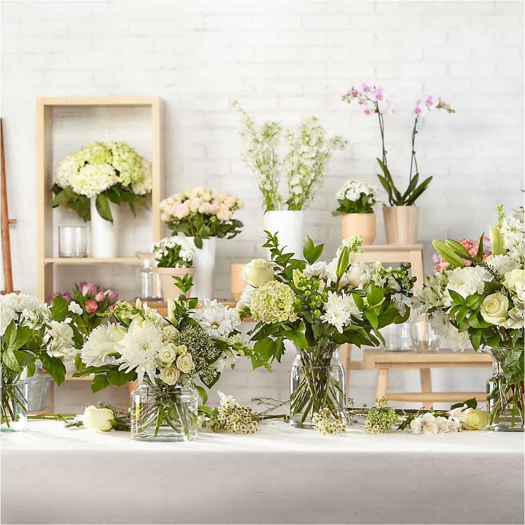 Classic Ivory – A Florist Original –  Flowers By Albert, Lowell MA