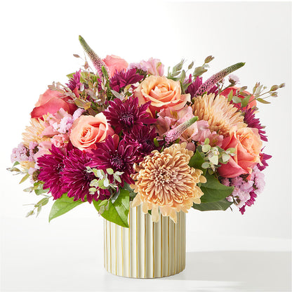 Berry Cobbler Bouquet with Ivory Vase –  Flowers By Albert, Lowell MA