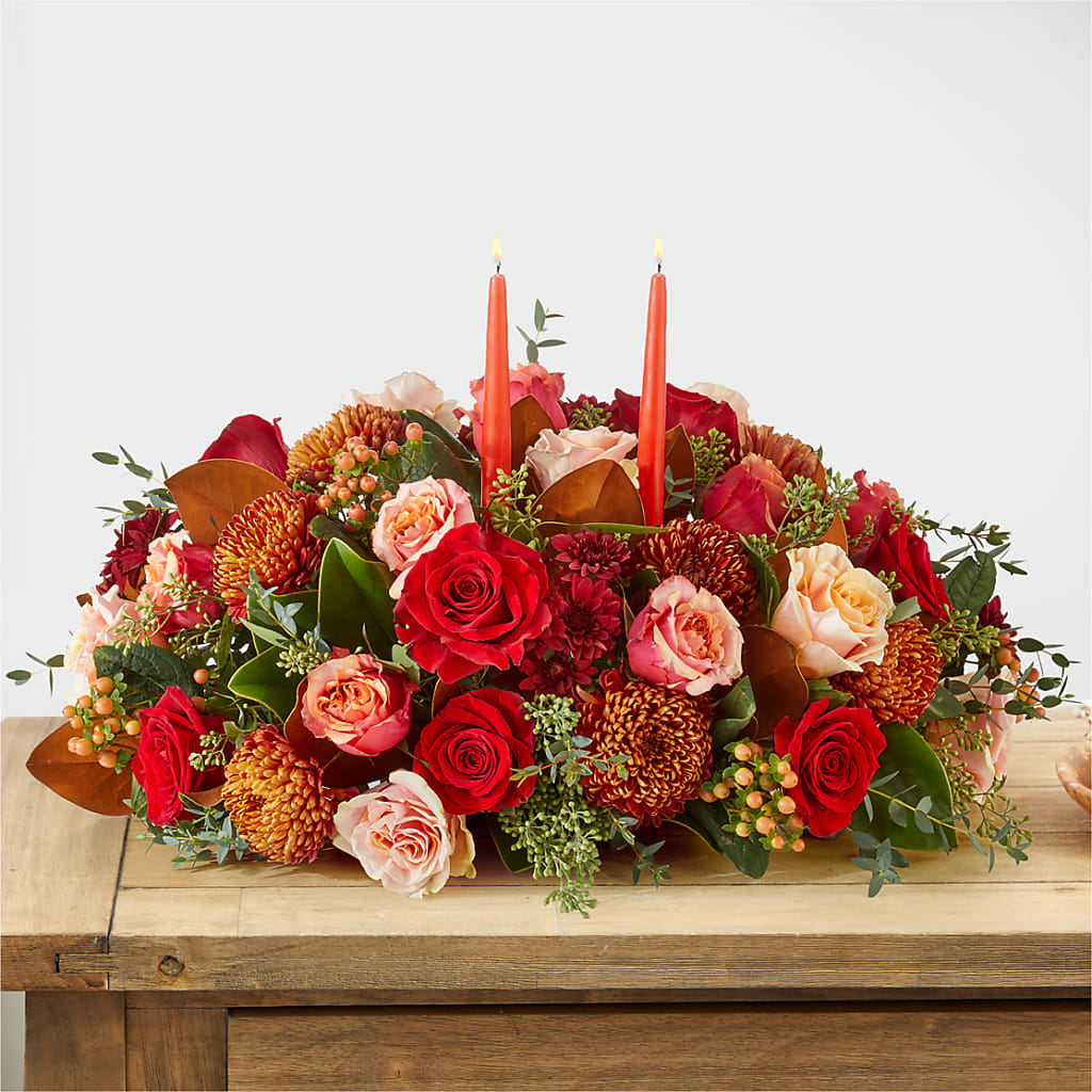Gather Near Centerpiece –  Flowers By Albert, Lowell MA