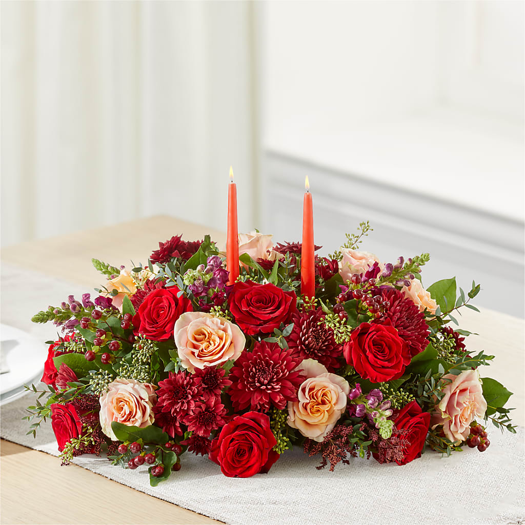 Most Thankful Centerpiece –  Flowers By Albert, Lowell MA