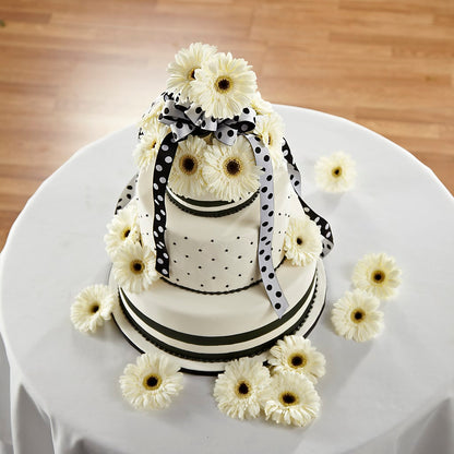 Simple Sophistication Cake Décor –  Flowers By Albert, Lowell MA